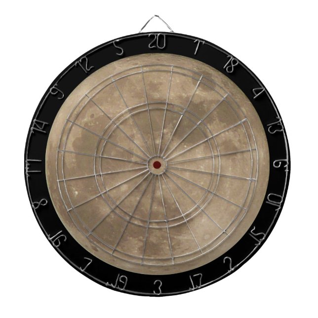 Full Moon Dartboard Moon Darts Astronomy Decor (Front)