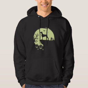 Full Moon Doberman Halloween Dog For Humans Women  Hoodie