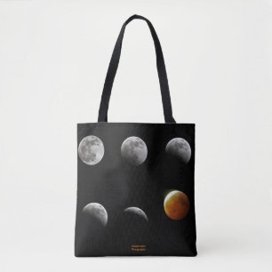 Full Moon Eclipse Tote Bag