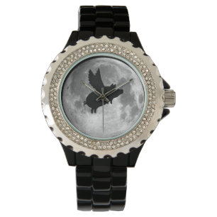 full moon flying pig watch