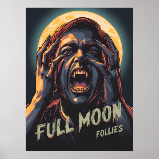 Full Moon Follies | Werewolf Poster
