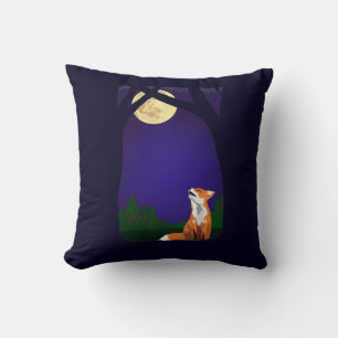 Full moon fox cushion