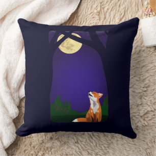 Full moon fox cushion