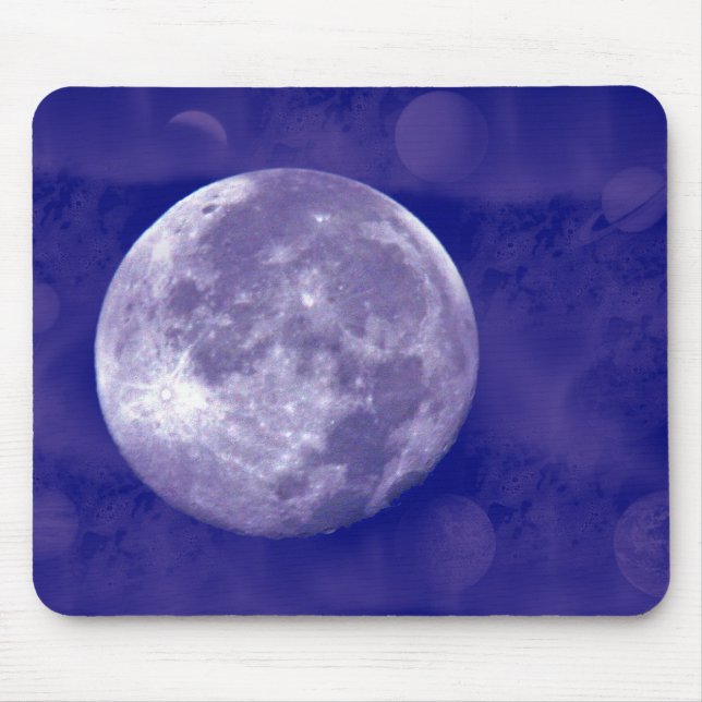 Full Moon Galaxy Mouse Mat (Front)