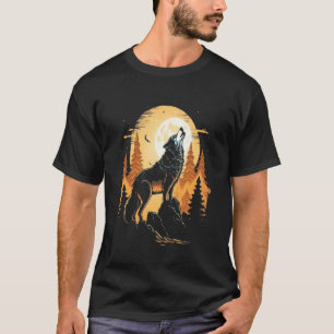 Full Moon Howling Wolf Wolves 1 T-Shirt