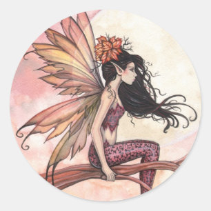 Full Moon in Autumn Fairy Stickers