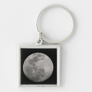 Full moon in black and white. Credit as: Arthur Key Ring