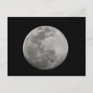 Full moon in black and white. Credit as: Arthur Postcard
