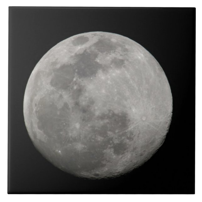 Full moon in black and white. Credit as: Arthur Tile (Front)