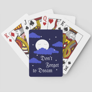 Full Moon in Starry Sky Playing Cards