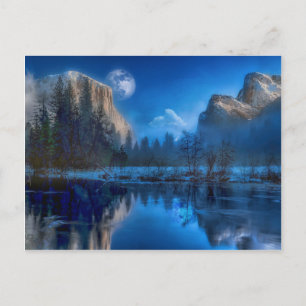 Full moon in Yosemite Postcard
