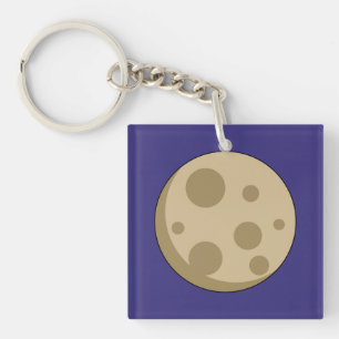 Full Moon Key Ring
