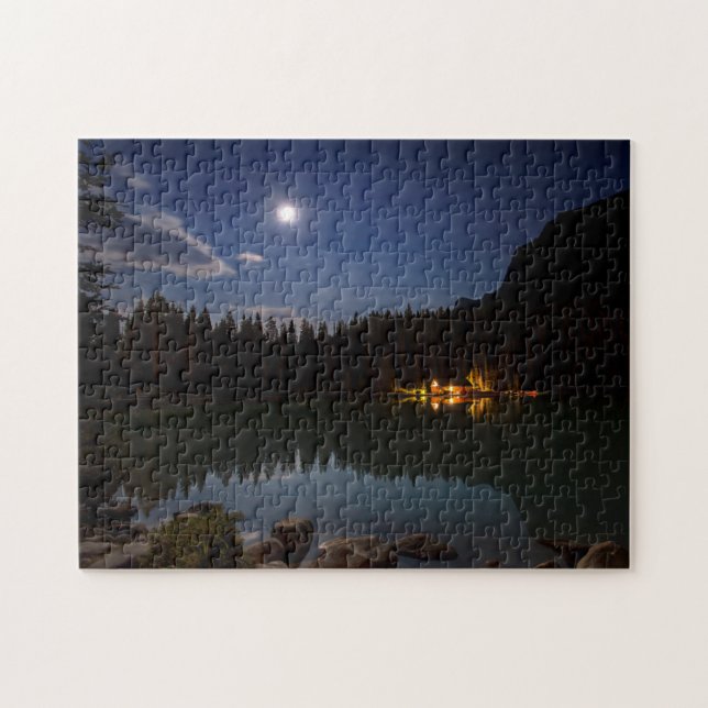 Full Moon | Lake Louise, Canada Jigsaw Puzzle (Horizontal)