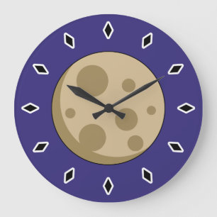 Full Moon Large Clock