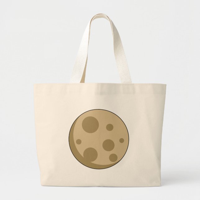 Full Moon Large Tote Bag (Front)