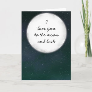 Full Moon Love You Card