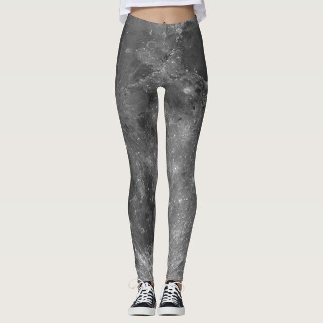 Full Moon Lunar Surface Leggings (Front)