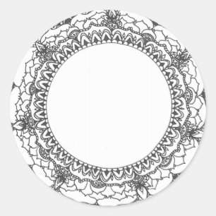 Full Moon Mandala Sticker