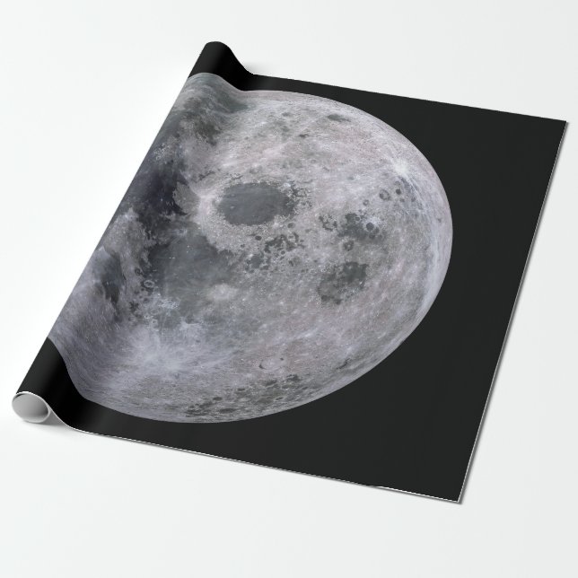 FULL MOON Matte Wrapping Paper (Unrolled)