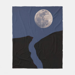 Full Moon   Monument Valley, Arizona Fleece Blanket