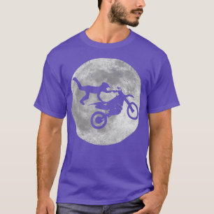 Full Moon Motocross Dirt Bike Silhouette T-Shirt