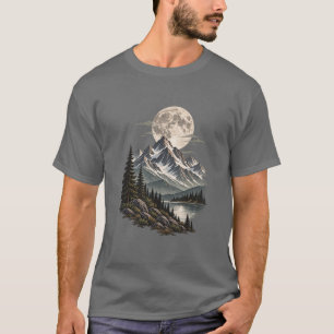 Full Moon Mountain Wilderness T-Shirt