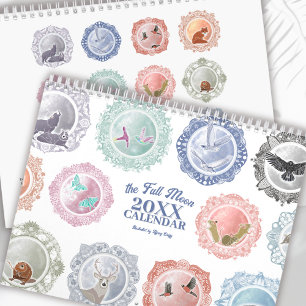 Full Moon Names Any Year 2027 Illustrated Art Calendar