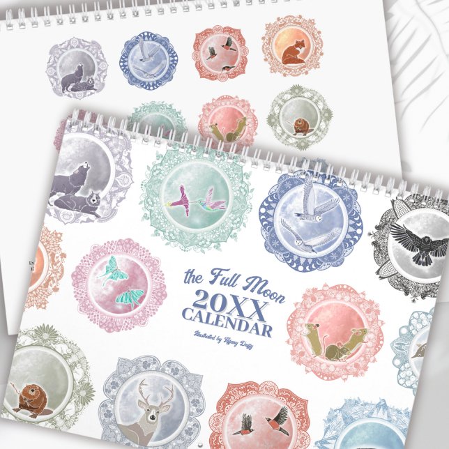 Full Moon Names Any Year Illustrated Art Calendar (Creator Uploaded)