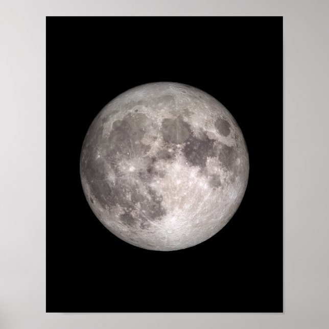 Full moon NASA image  Poster (Front)