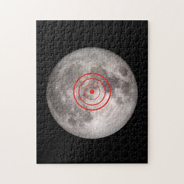 Full moon NASA image target practice spoof Jigsaw Puzzle (Vertical)