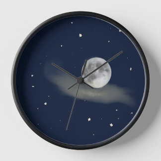 Full moon night  clock