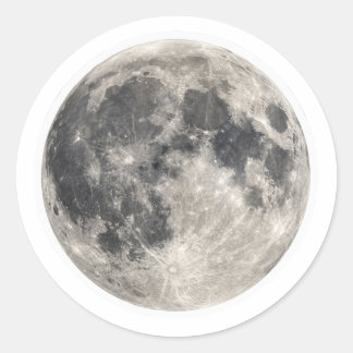 Full Moon Night Sky Aesthetic Art Sticker