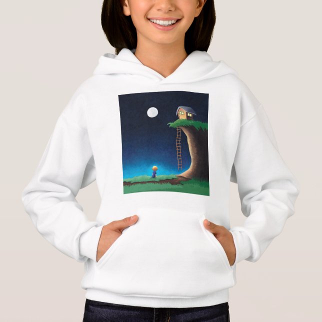 Full Moon Night Sky  Hoodie (Front)