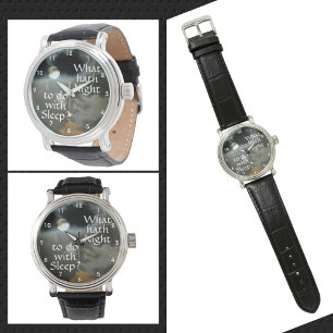 Full Moon Nighttime Quote Customisable Watch