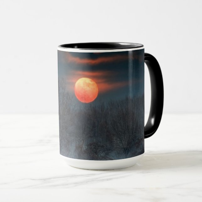 Full Moon | November in Scalenghe, Italy Mug (Front Right)