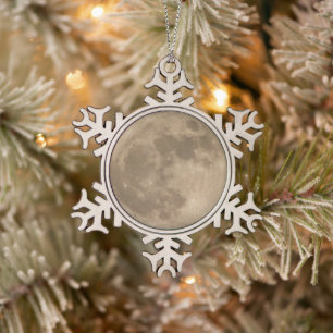 Full Moon Ornament Custom Christmas Decoration