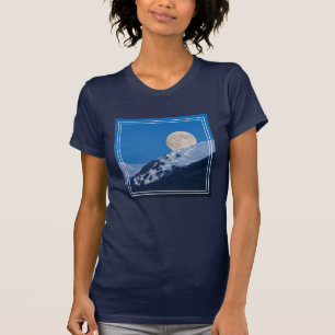 Full Moon Over Alyeska Ski Resort, Alaska T-Shirt