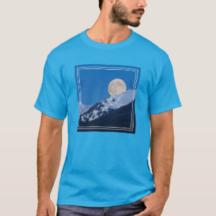 Full Moon Over Alyeska Ski Resort, Alaska T-Shirt