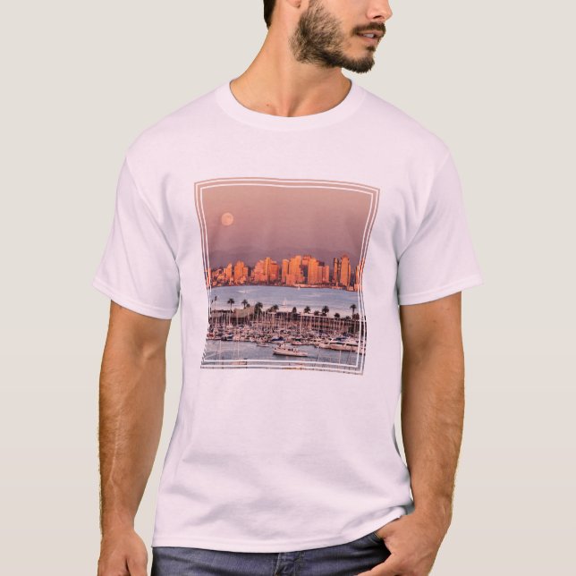 Full Moon over San Diego T-Shirt (Front)