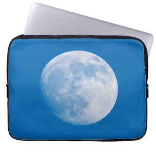 Full Moon Over The City Of Montreal Laptop Sleeve