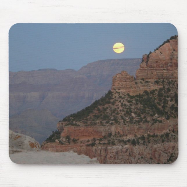 Full Moon over the Grand Canyon Mouse Mat (Front)