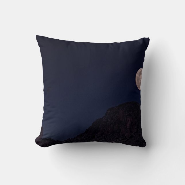 FULL MOON OVER THE MOUNTAIN CUSHION (Front)