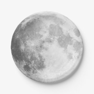 Full Moon Paper Plates