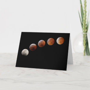 Full Moon Phases Total Lunar Eclipse Colorado Card