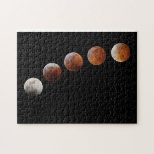 Full Moon Phases Total Lunar Eclipse   Colorado Jigsaw Puzzle