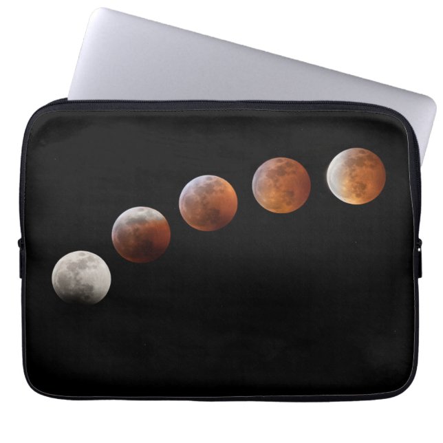 Full Moon Phases Total Lunar Eclipse | Colorado Laptop Sleeve (Front)