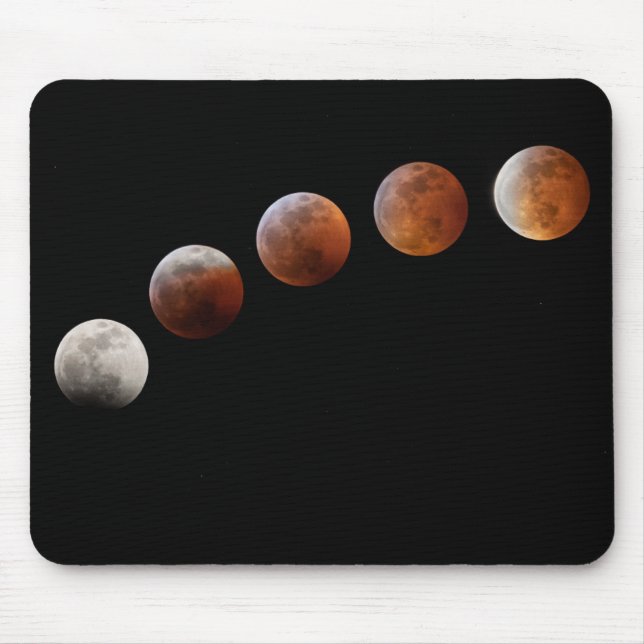 Full Moon Phases Total Lunar Eclipse | Colorado Mouse Mat (Front)