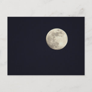 Full Moon Photo Postcard