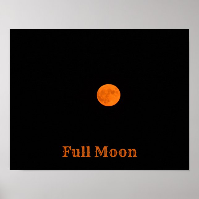 Full Moon Photo Poster (Front)
