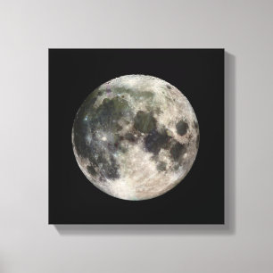 Full Moon Photograph Galileo Canvas Print